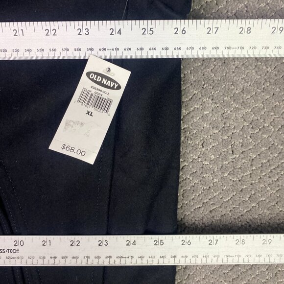 Old Navy Peacoat Men's XL Black Pea Coat Military Naval Wool Blend - Picture 9 of 14